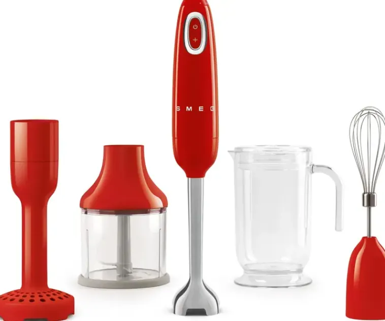 Smeg Ruoanvalmistuskoneet<Sauvasekoitinsetti, Punainen