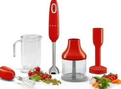 Smeg Ruoanvalmistuskoneet<Sauvasekoitinsetti, Punainen