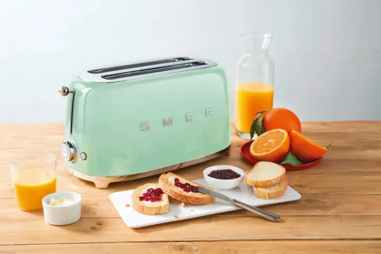 Smeg Kypsentäminen<Tsf02Pgeu 4-Viipaleen Leivanpaahdin Mintunvihrea