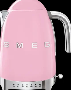 Smeg Kahvi Ja Tee<Vaaleanpunainen Vedenkeitin Lampotilansaadolla Klf04Pkeu