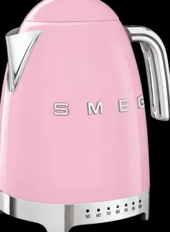 Smeg Kahvi Ja Tee<Vaaleanpunainen Vedenkeitin Lampotilansaadolla Klf04Pkeu