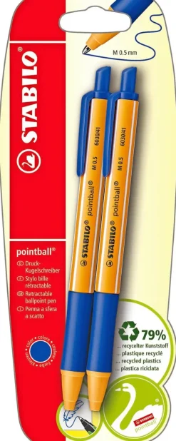 STABILO Toimistotarvikkeet>Kuulakarkikyna Pointball Sininen 2Kpl