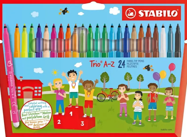 STABILO Toimistotarvikkeet>Tussikynasarja Trio A-Z 24 Varia