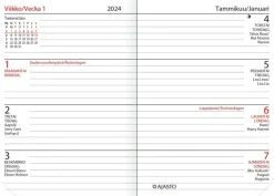 Ajasto Kalenterit>Taskukalenteri Futura Mini, Musta