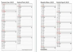 Ajasto Kalenterit></noscript>Taskukalenteri Futura Mini, Musta