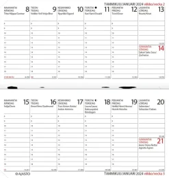 Ajasto Kalenterit>Taskukalenteri Hermes Nova, Musta