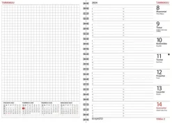 Ajasto Kalenterit>Taskukalenteri Unika Mini, Musta