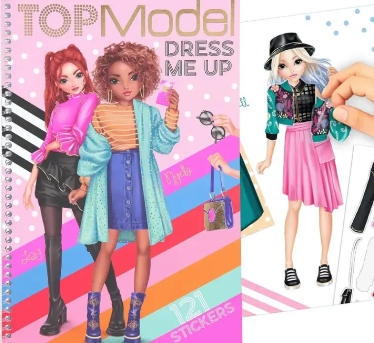 TOPModel Askartelutarvikkeet<Dress Me Up Tarrakirja