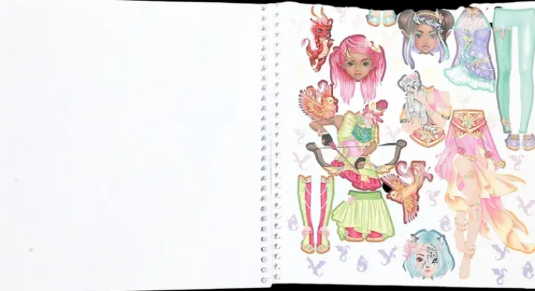 TOPModel Askartelutarvikkeet<Dress Me Up Tarrakirja Fantasy