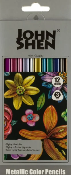 Ei merkkiä Toimistotarvikkeet>Varikynat Metallic 12 Kpl