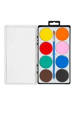 NNX Toimistotarvikkeet>Vesivarit Jumbo 8 Kpl Ja Sivellin