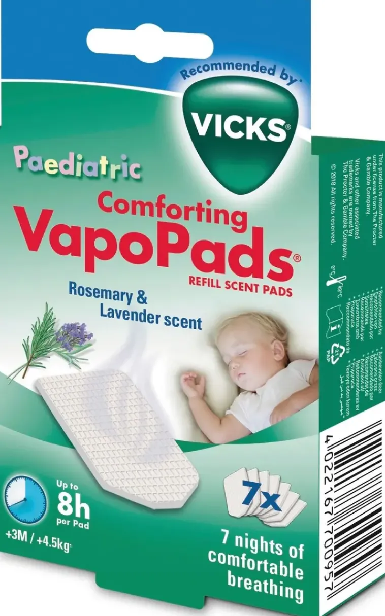 Vicks Ilmastointi Ja Huoneilma<Vapopads, Rosmariini & Laventeli, 7 Tuoksutyynya