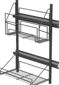 Lanka ja Muovi Säilytyskalusteet<Viivi-Tarvikevaunu Lm 695 250X500X630 Antrasiitti