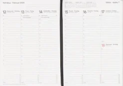 TimeSystem Kalenterit>Vuosikalenteri Time System Classic A5 Musta 2024