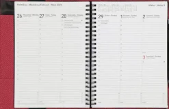 TimeSystem Kalenterit>Vuosikalenteri Time System Memory A5 Burgundy 2024