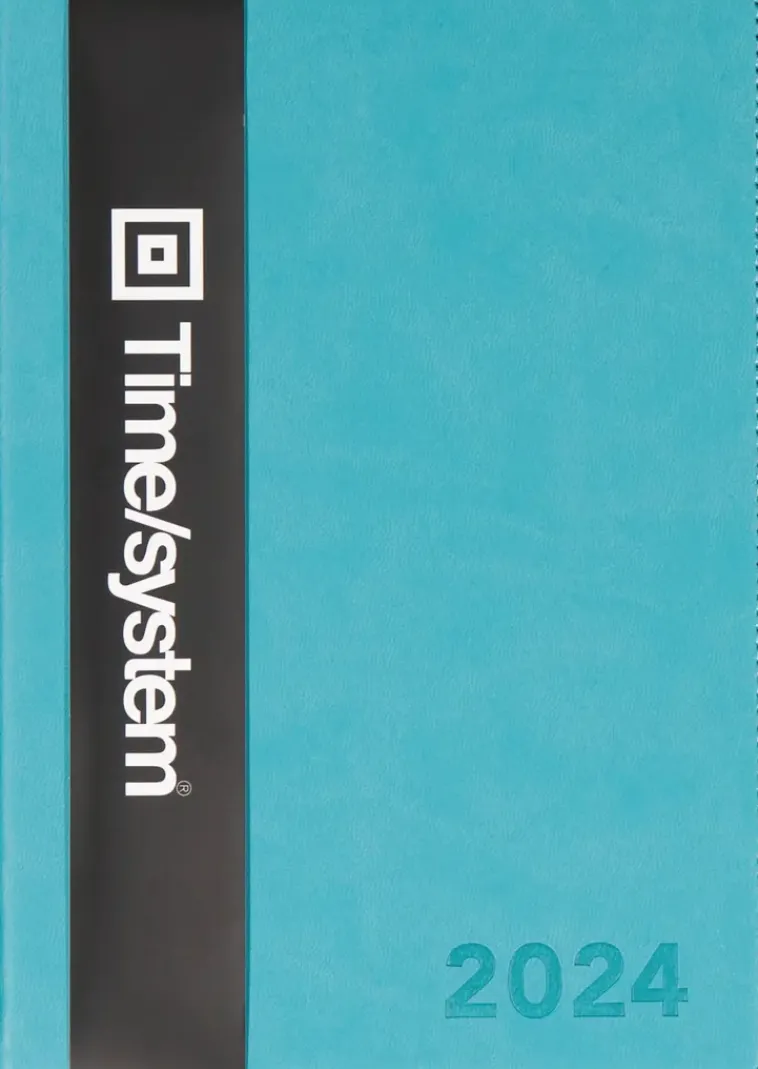 TimeSystem Kalenterit>Vuosikalenteri Time System Classic A5 Turkos 2024