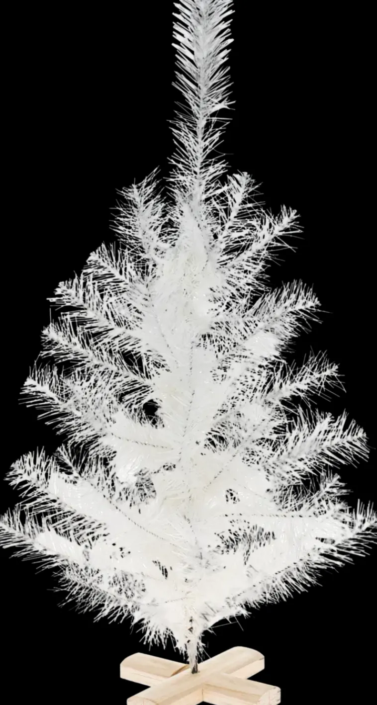 Weiste Sesonkijuhlatarvikkeet>Eko-Puukuitukuusi 45Cm, Valkoinen