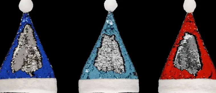 Winteria Sesonkijuhlatarvikkeet>Paljetti Tonttulakki Lajitelma