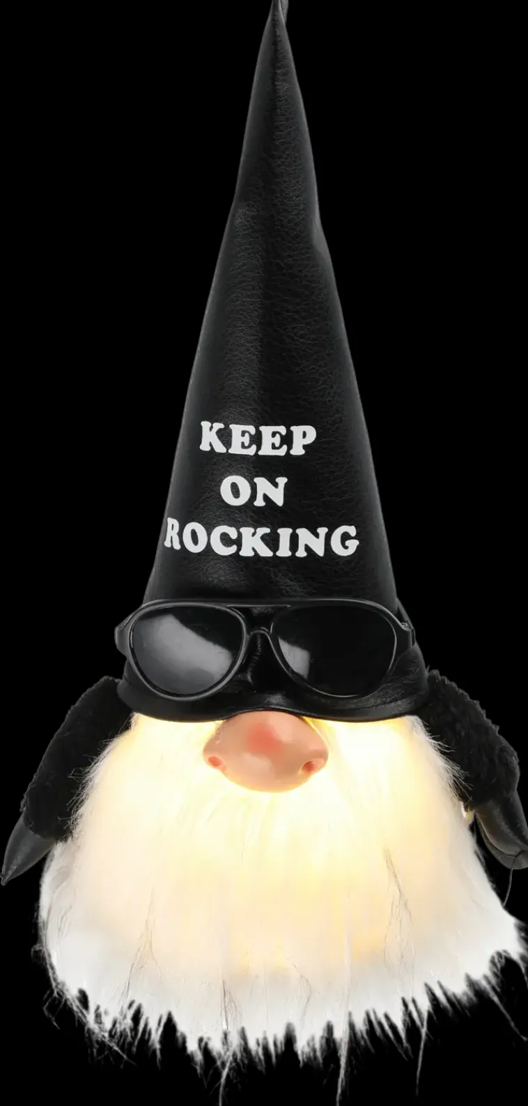 Winteria Sesonkijuhlatarvikkeet>Tonttu Keep On Rocking Led-Valolla 26 Cm