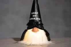 Winteria Sesonkijuhlatarvikkeet>Tonttu Keep On Rocking Led-Valolla 26 Cm